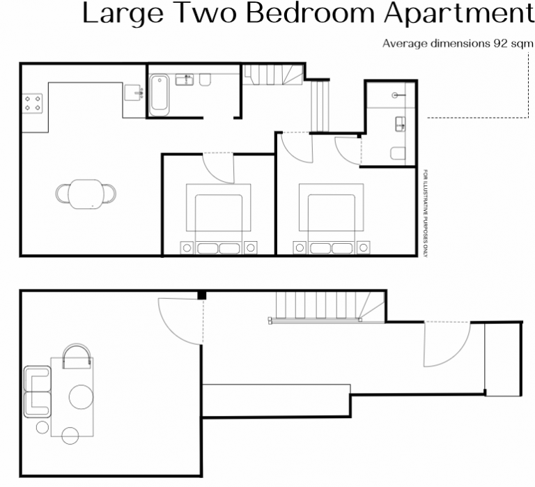 Large Two Bedroom Apartment